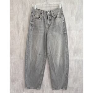 BDG Urban Outfitters Jeans Women 25W Gray Logan Barrel High-Rise Buckle Back Y2K